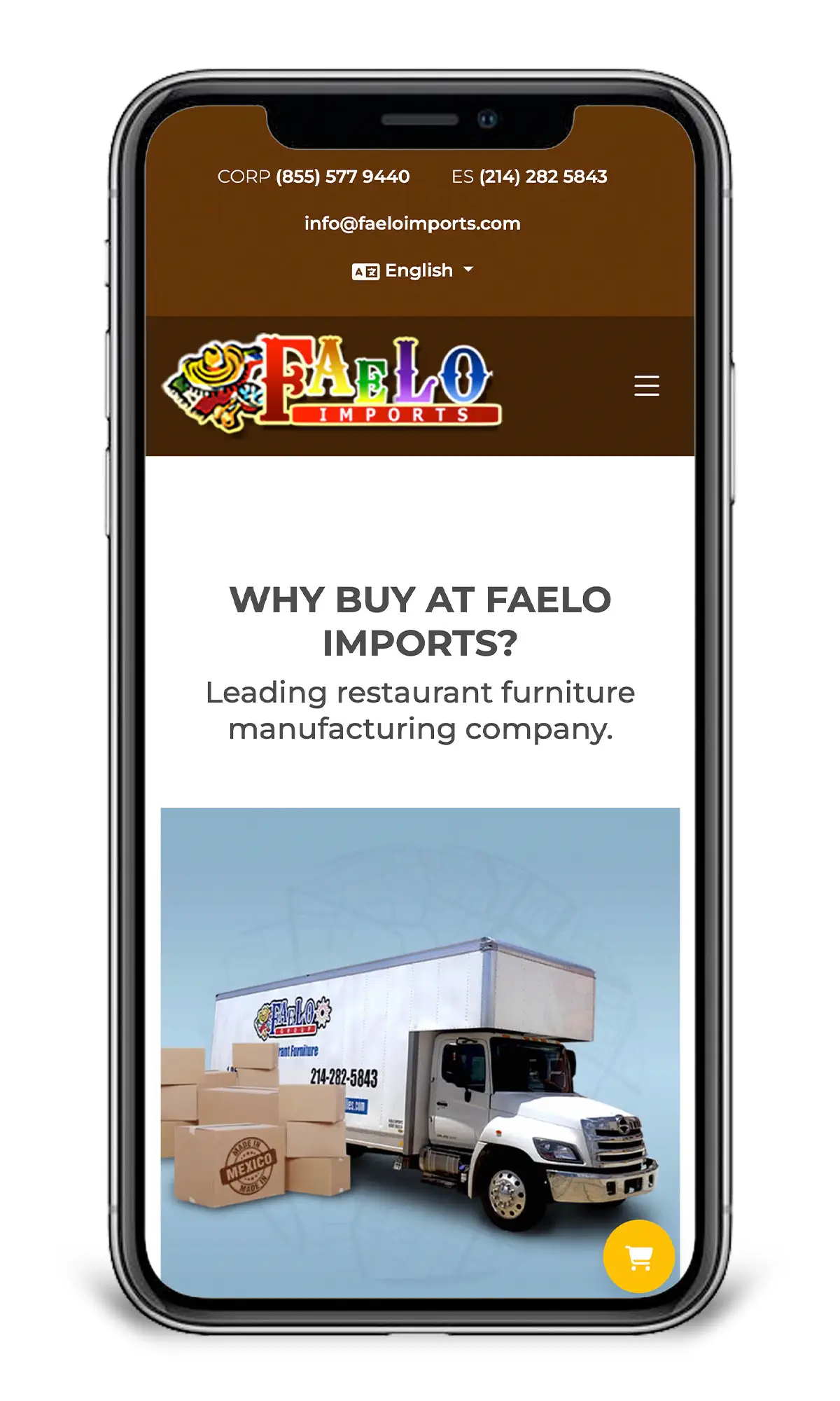 Faelo Imports Website